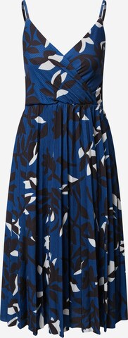 Trendyol Koktejlové šaty – modrá: přední strana