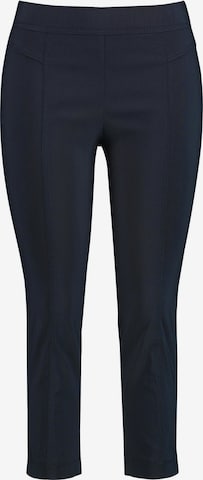 SAMOON Skinny Pants in Blue: front