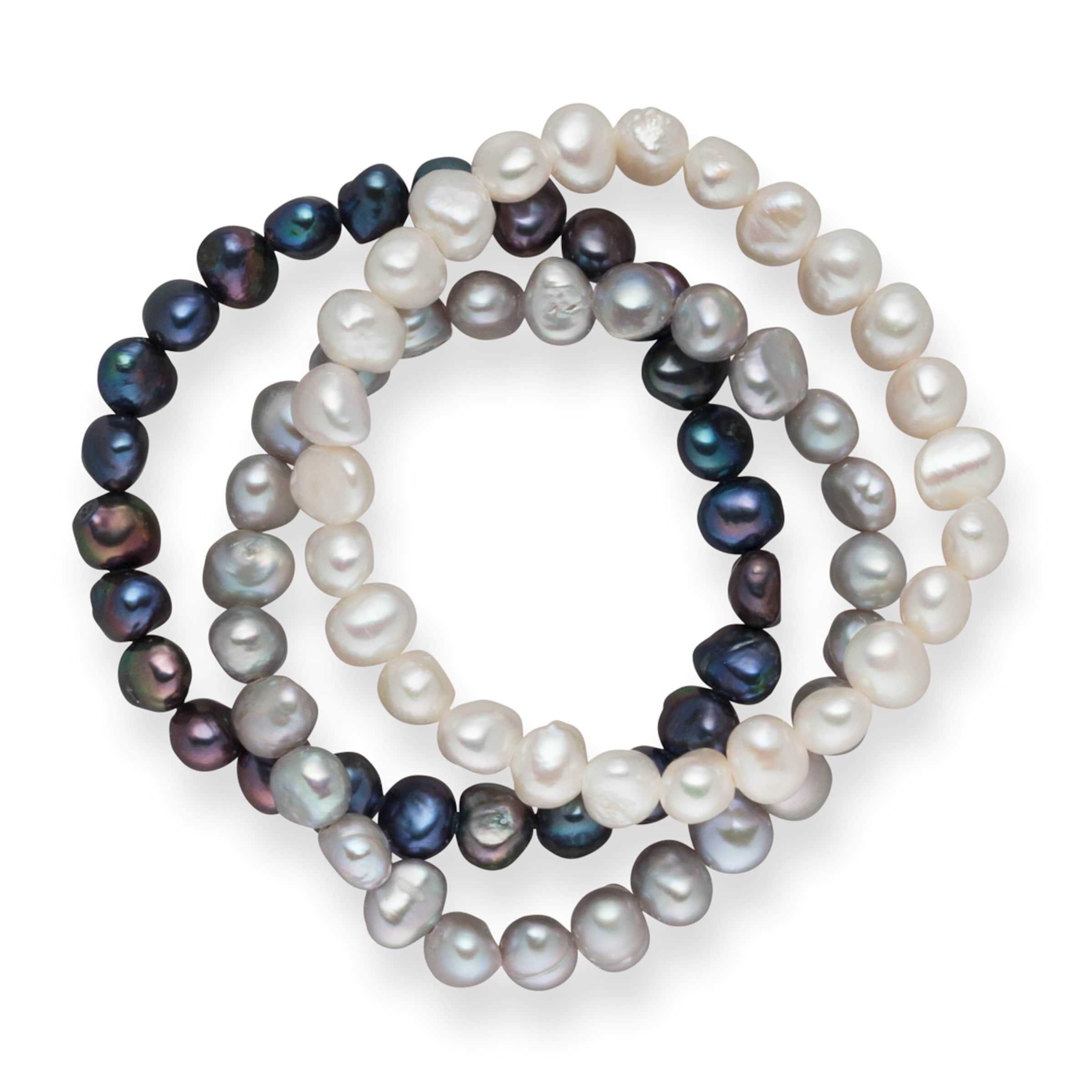 Valero Pearls Armband in Blauw: voorkant