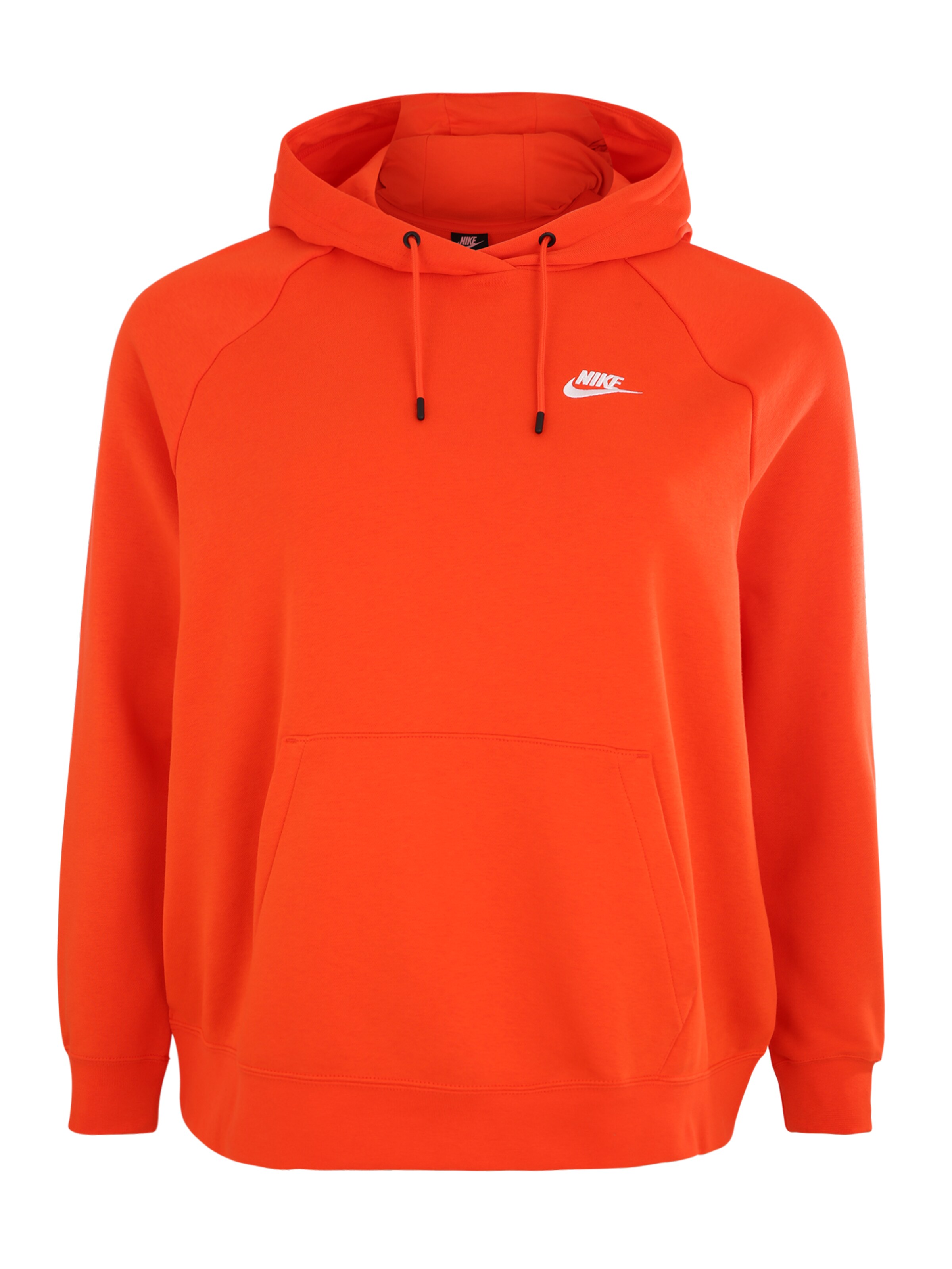Nike Sportswear - Sweatshirt 'W NSW ESSNTL HOODY PO FLC PLUS' in de kleur Sinaasappel