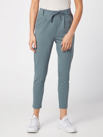 ONLY Slim fit Pleat-front trousers 'Poptrash' in Green: front