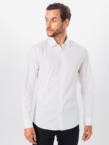 Slim fit Camicia 'Bart' di Only & Sons in bianco: frontale