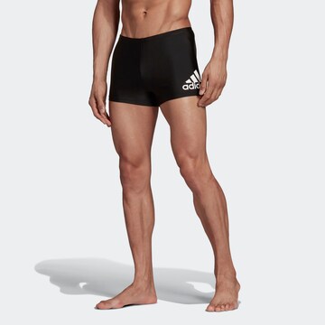 ADIDAS PERFORMANCE Sports swimming trunks in Black: front