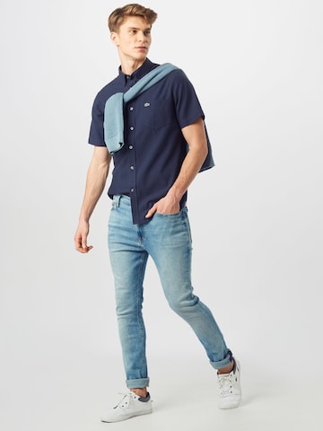 LACOSTE Regular fit Button Up Shirt in Blue