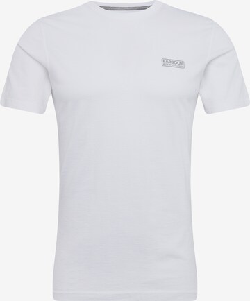 Barbour International - Regular Fit Camisa 'International Small Logo Tee' em branco: frente