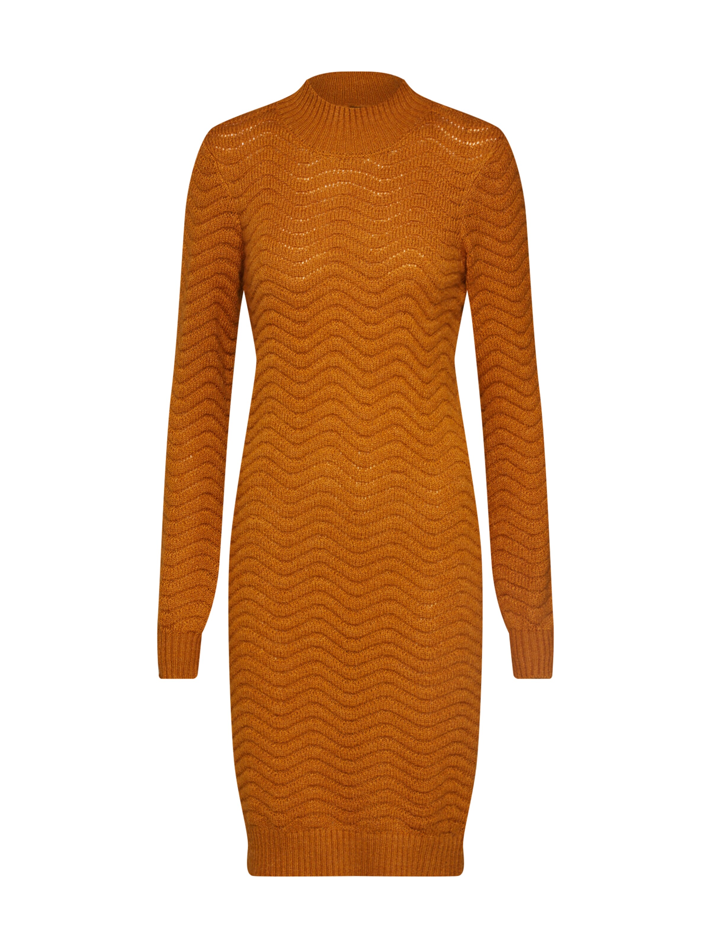 Y.A.S - Gebreide jurk 'YASBRENTRICE' in de kleur Bruin