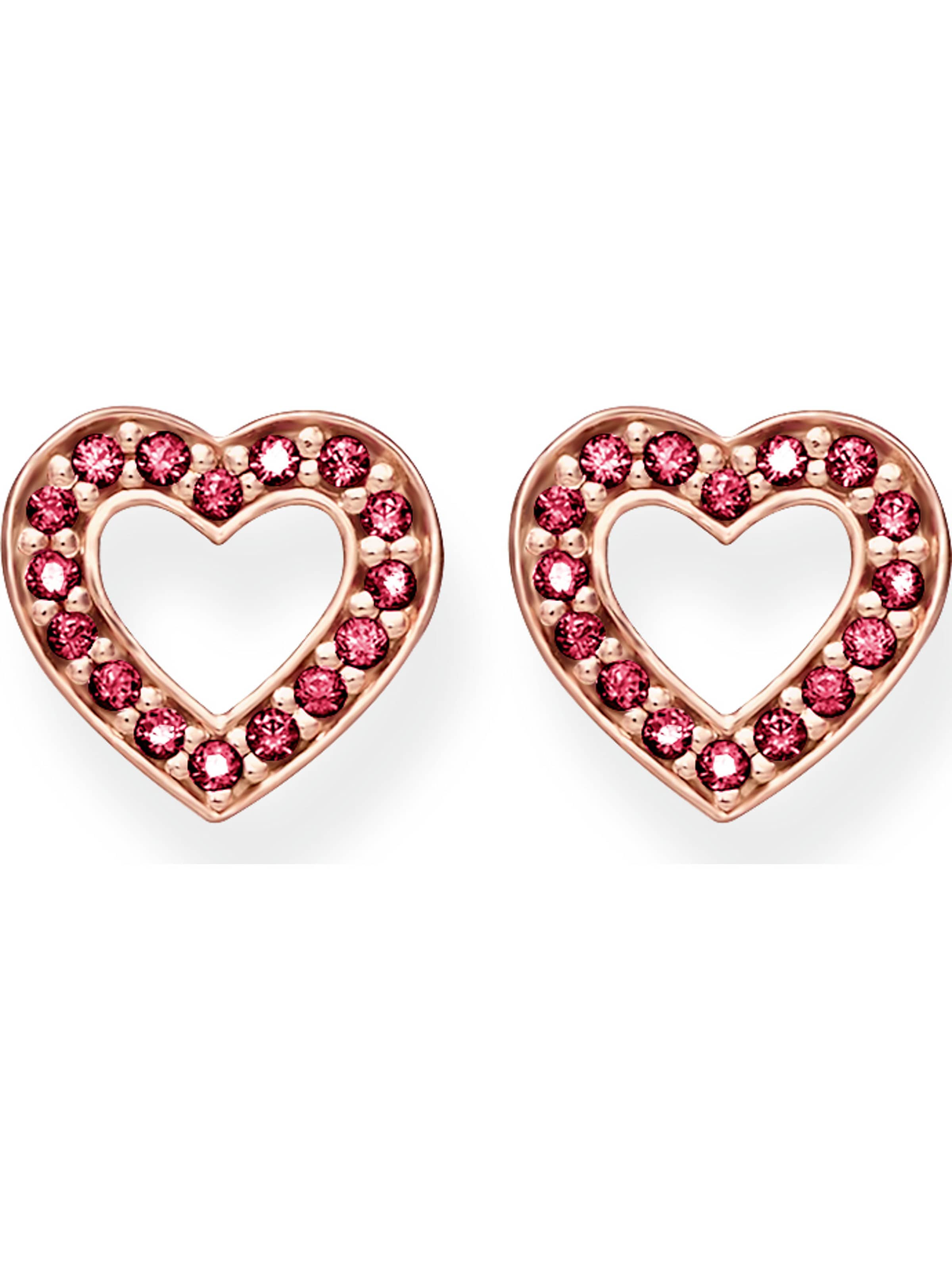 Thomas Sabo Oorbellen in Roze: voorkant