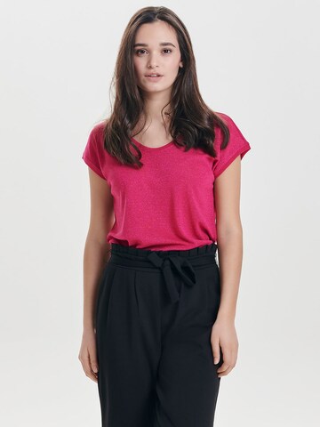 ONLY Shirt 'ONLSilvery' in Roze: voorkant