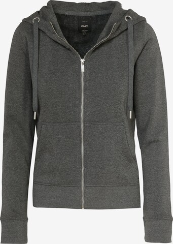 Veste de survêtement ONLY en gris : devant