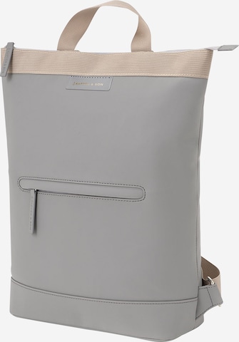 Sac à dos 'Umeå Sand Grey' Kapten & Son en gris : sur le côté