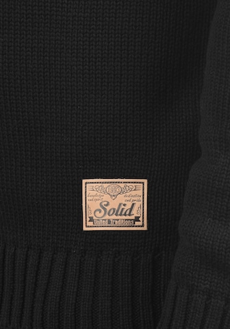 !Solid Knit Cardigan 'Poul' in Black