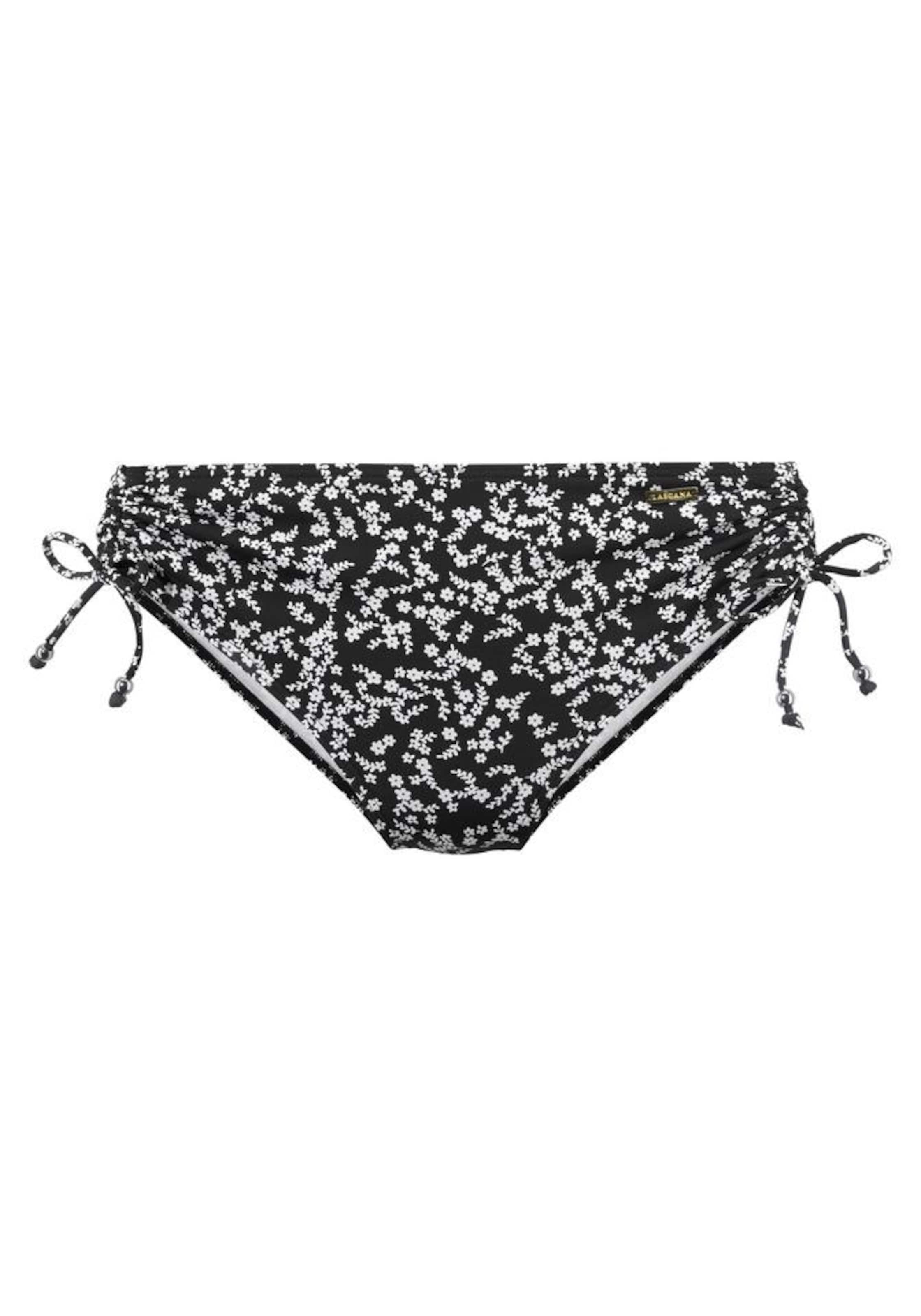 Bas de bikini 'Meadow' LASCANA en noir : devant