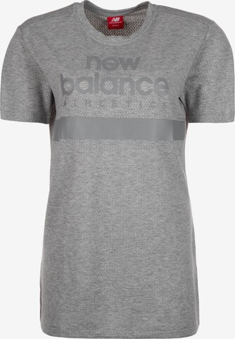new balance Functioneel shirt 'Athletics Mesh' in Grijs: voorkant