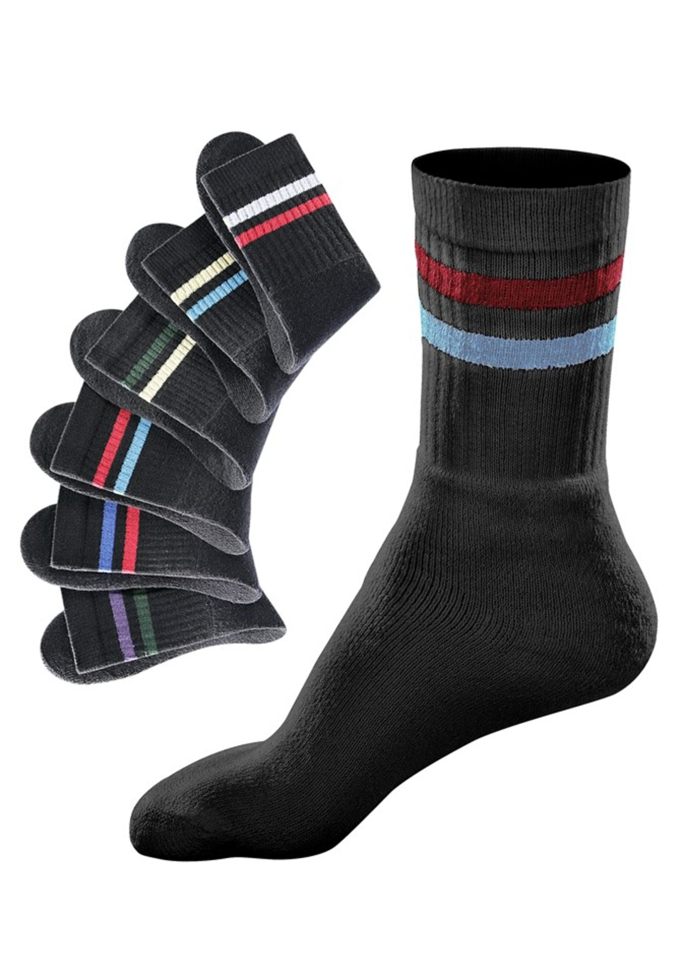 GO IN Socks in Black: front