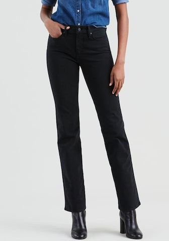 LEVI'S ® Regular Jeans '314 Shaping Straight' in Schwarz: predná strana