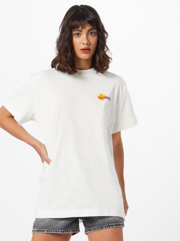 ABOUT EVERYONE Regular fit Shirt 'Festival Für Festivals' in White: front