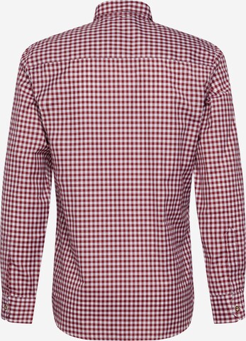 STOCKERPOINT Comfort fit Traditional Button Up Shirt 'Campos3' in Red