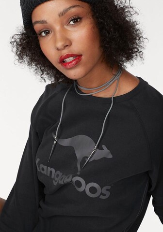 KangaROOS Sweatshirt in Black