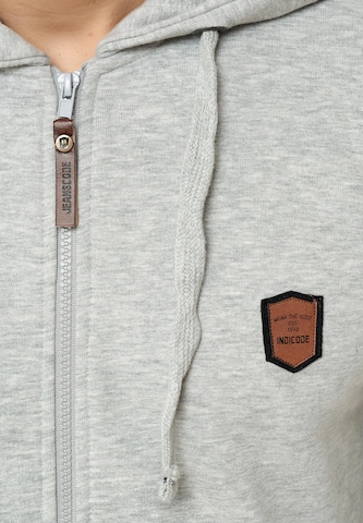 INDICODE JEANS Sweat jacket 'Braidwood' in Grey