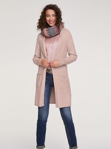 Cardigan 'CASUAL' heine en rose : devant