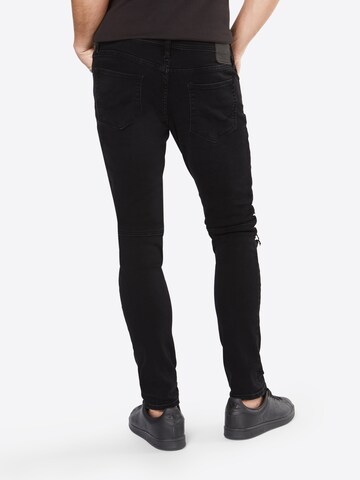 JACK & JONES Slimfit Jeansy 'Glenn' w kolorze czarny: tył