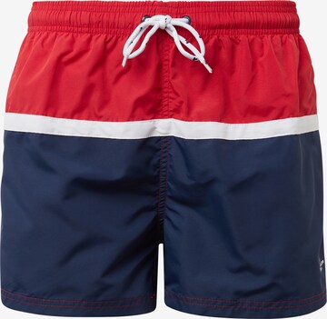 Regular Shorts de bain TOM TAILOR en bleu : devant