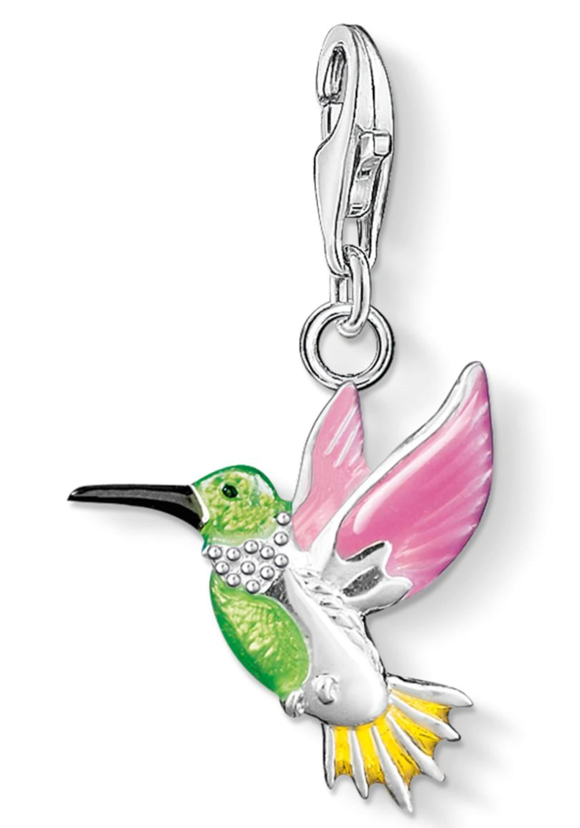 Thomas Sabo Anhänger 'Bunter Kolibri' in Silber: Vorderseite
