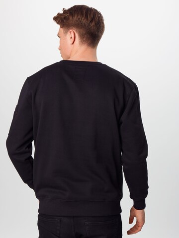 ALPHA INDUSTRIES Sweatshirt 'Nasa Reflective' in Black