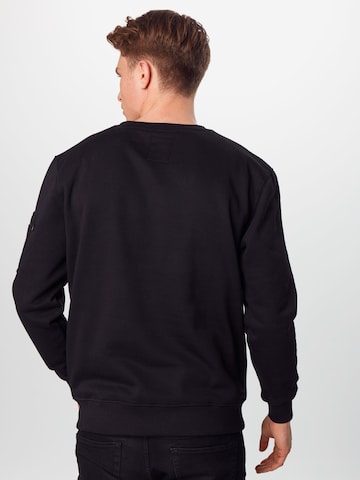 ALPHA INDUSTRIES Sweatshirt 'Nasa Reflective' in Zwart