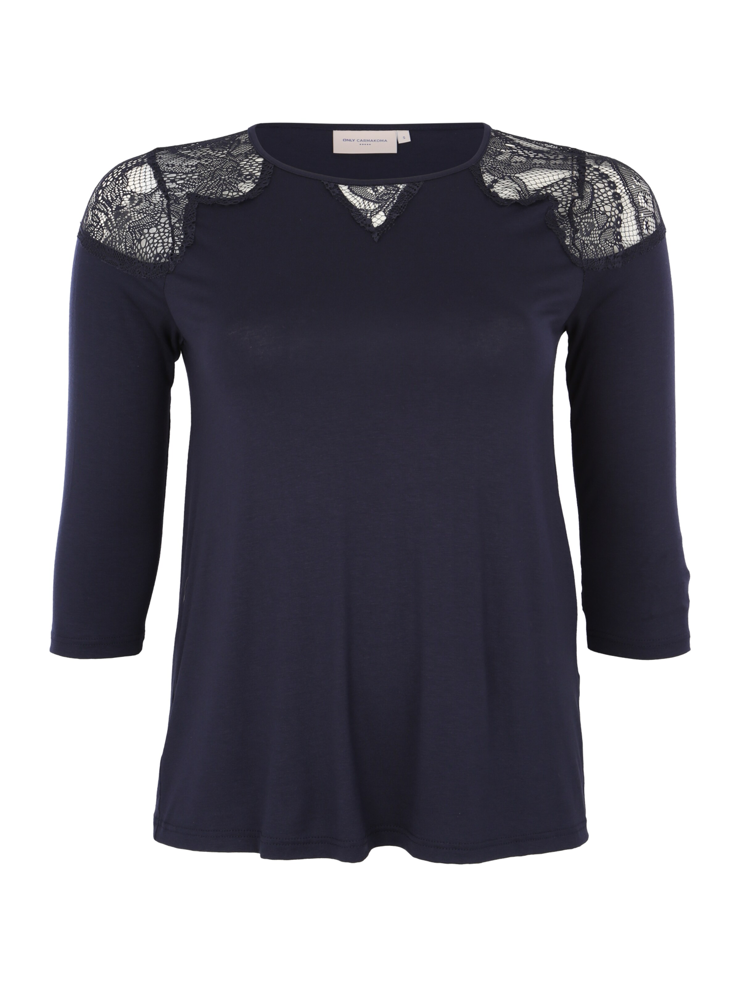 ONLY Carmakoma - Shirt 'MONIS' in de kleur Donkerblauw