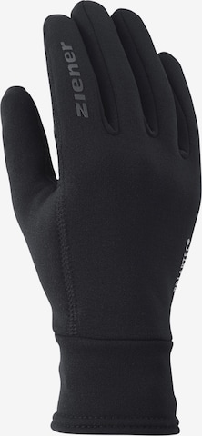 ZIENER Athletic Gloves 'Idiwool' in Black: front