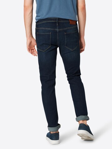 Coupe slim Jean 'GLENN JJFELIX 743' JACK & JONES en bleu : derrière