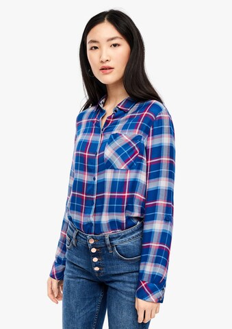 s.Oliver Blouse in Blauw: voorkant