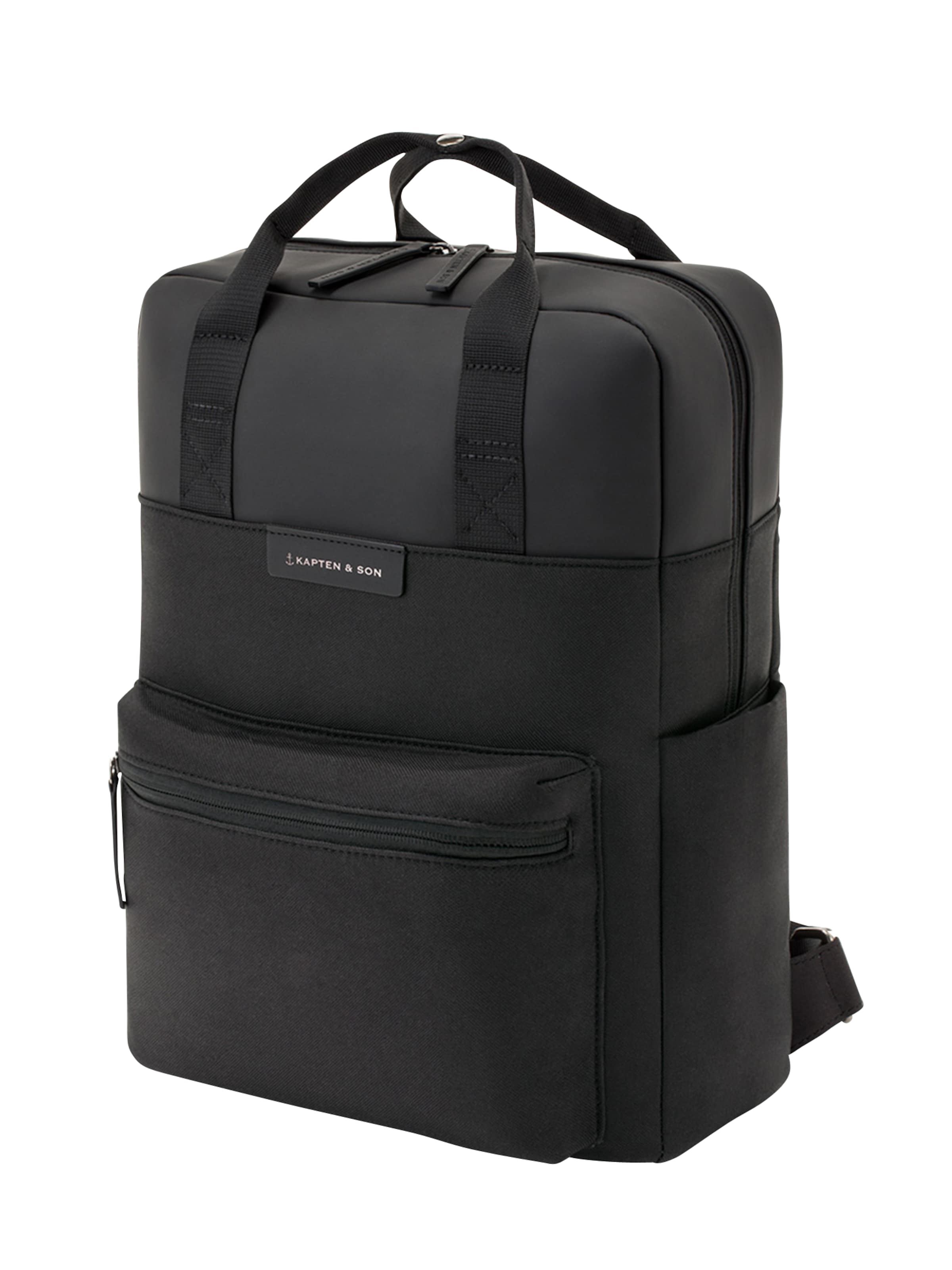 Kapten & Son Backpack 'Bergen All Black' in Black: side