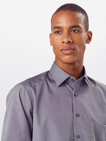 OLYMP Regularny krój Koszula w kolorze szary
