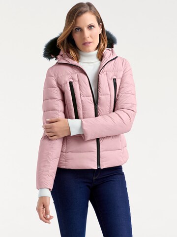 Veste d’hiver heine en rose : devant