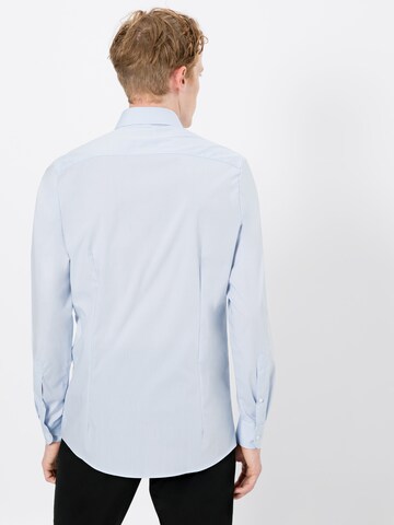 OLYMP Slim fit Zakelijk overhemd 'Level 5' in Blauw