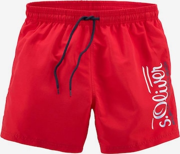 Shorts de bain s.Oliver en rouge : devant