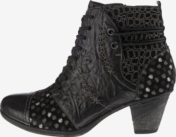 REMONTE Lace-Up Ankle Boots in Black