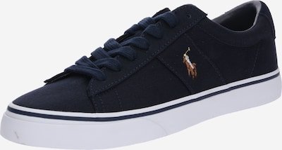 Polo Ralph Lauren Sneakers laag 'Sayer' in de kleur Navy / Bruin / Pasteelgeel / Wit, Productweergave