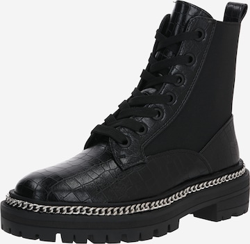 Bottines à lacets 'LORELLE' Raid en noir : devant