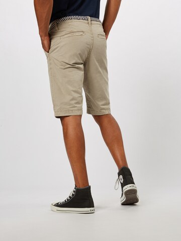 QS Loosefit Shorts 'John' in Beige: zadná strana