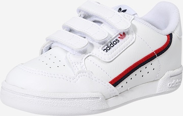 Sneaker 'CONTINENTAL 80' de la ADIDAS ORIGINALS pe alb: față
