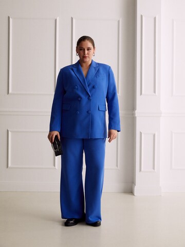 Blue Suit Look by GMK Curvy