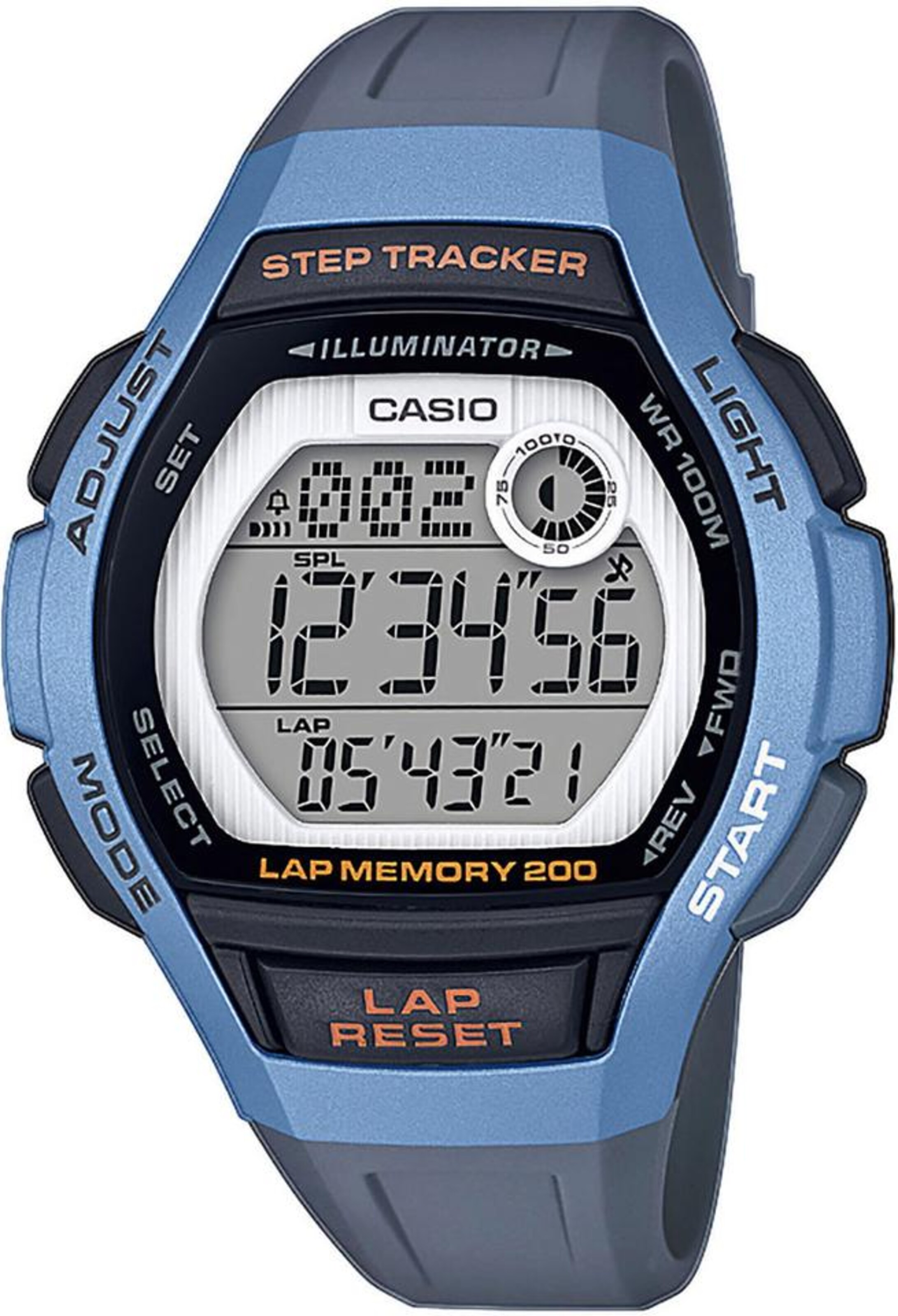 CASIO - Sportuhr 'LWS-2000H-2AVEF' in taubenblau