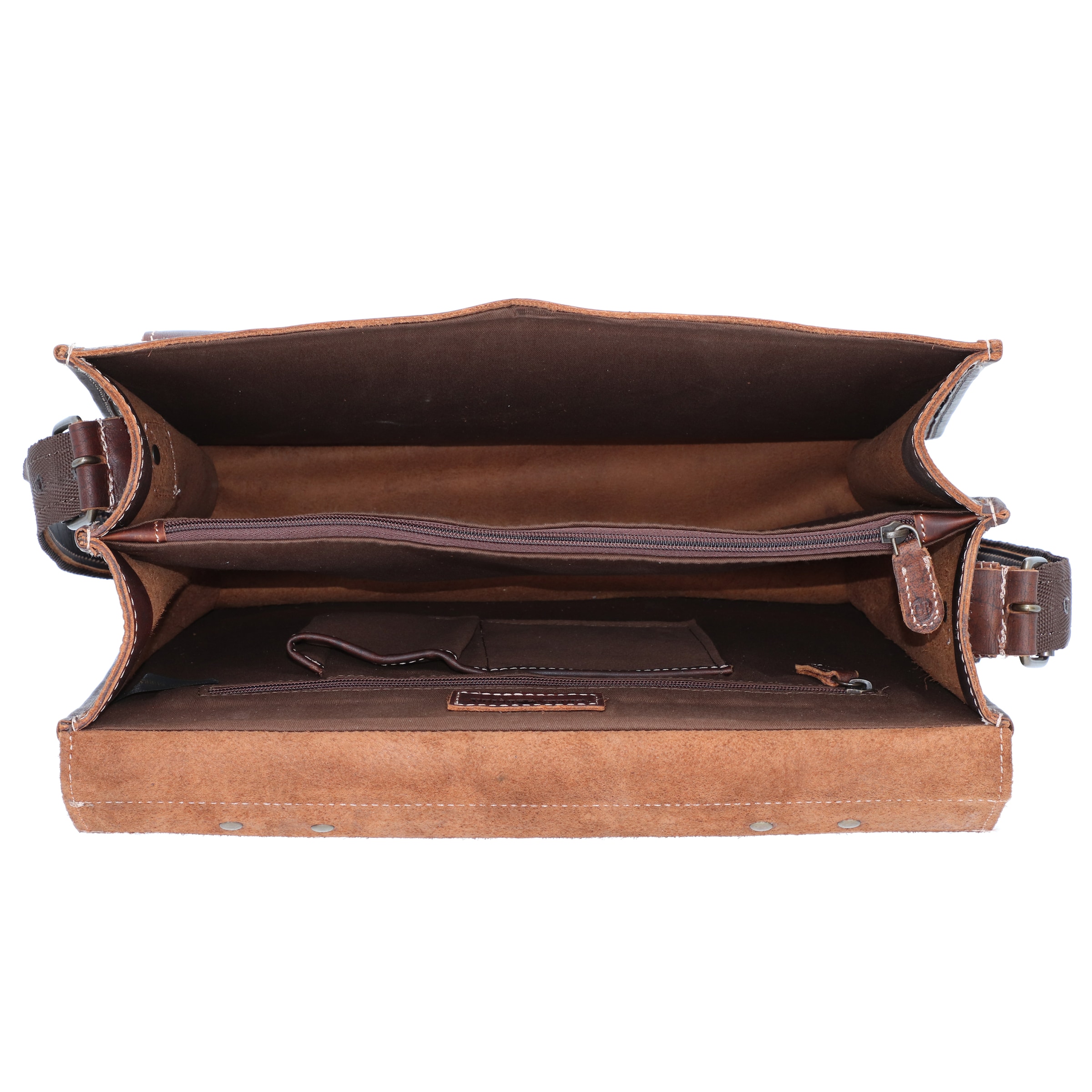 Borsa portadocumenti 'Buffalo' di GREENBURRY in marrone