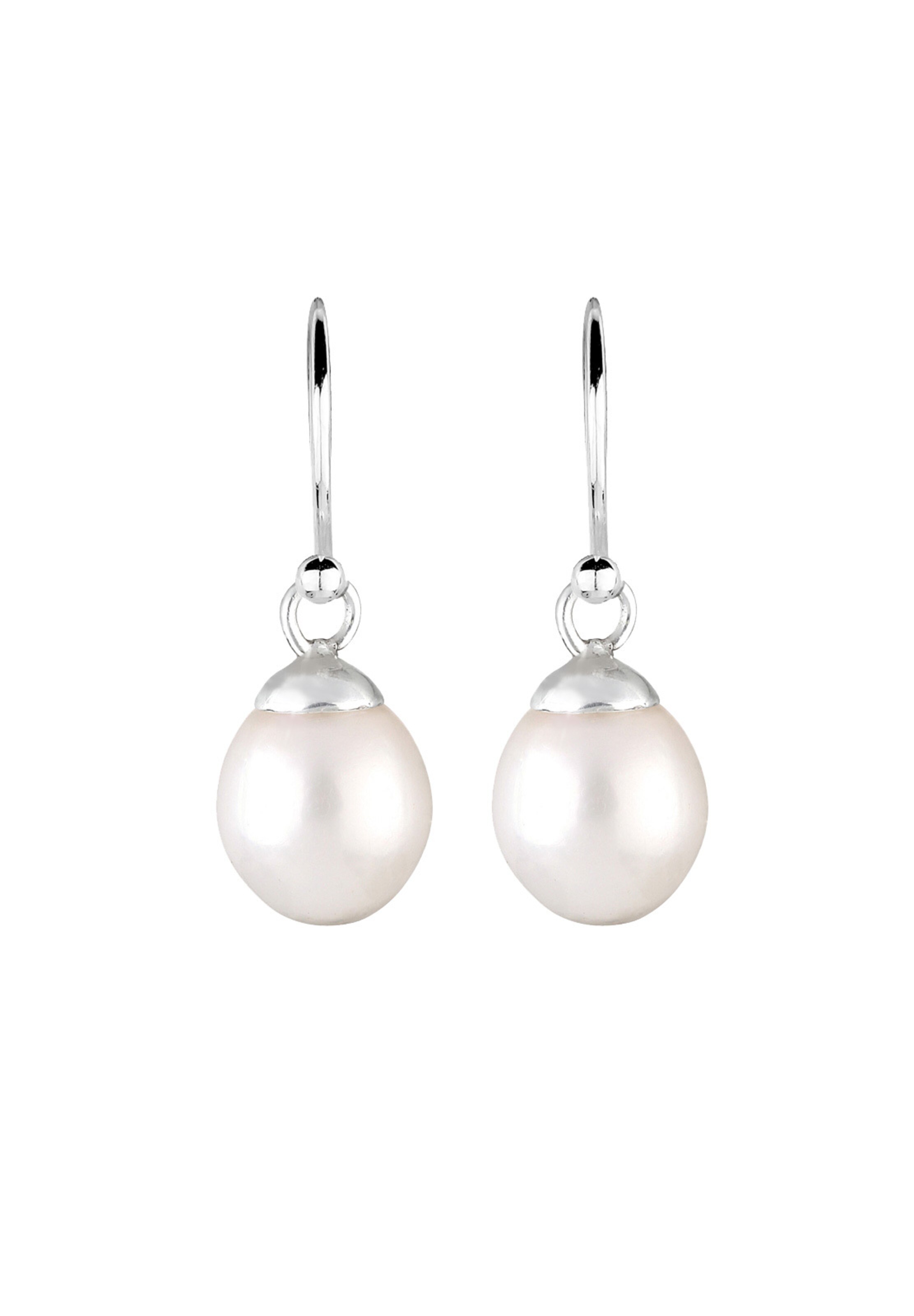 ELLI Earrings 'Perle' in Silver: front
