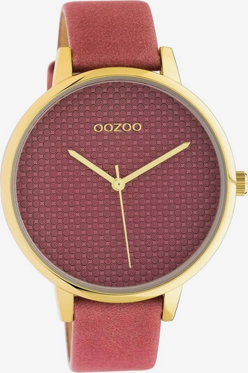 OOZOO Quarzuhr in gold / fuchsia, Produktansicht