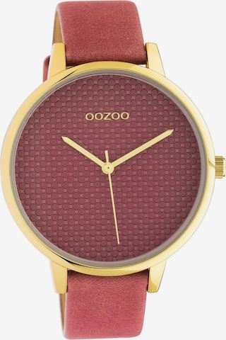 OOZOO Analog Watch in Pink: front