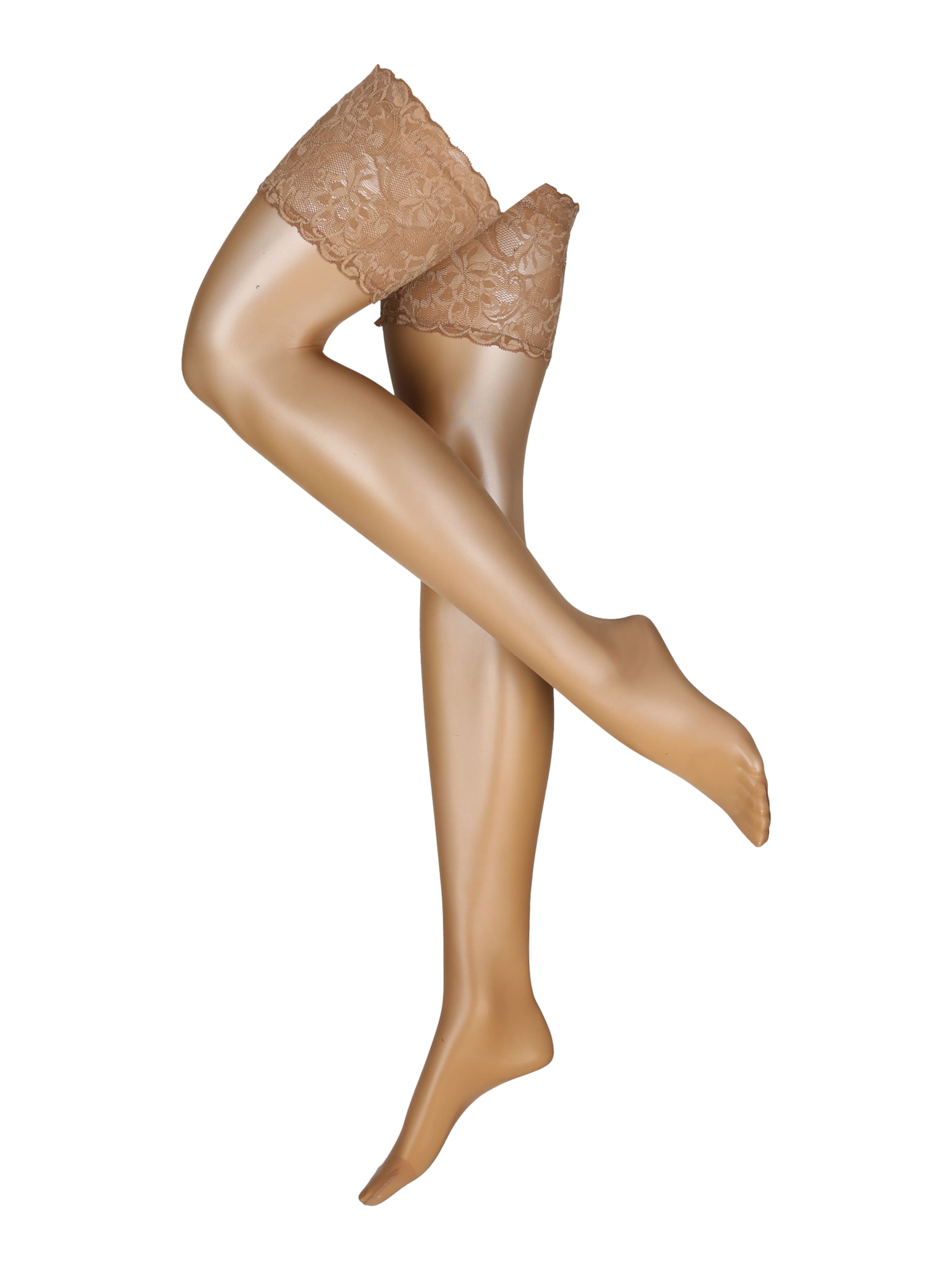 FALKE Sukkpüksid 'Seidenglatt 15 DEN', värv beež: eest vaates